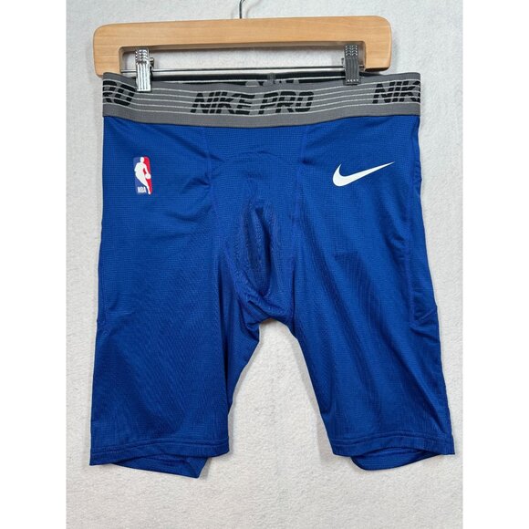 Nike Pro Basketball Compression Shorts Royal Blue CI0461-495 Men's Large Tall LT - Picture 2 of 11